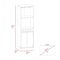 Tuhome Prana Bar Cabinet, Two Shelves, Five Built-in Wine Rack, Double Door, Light Oak BLD5570 - alternate 3